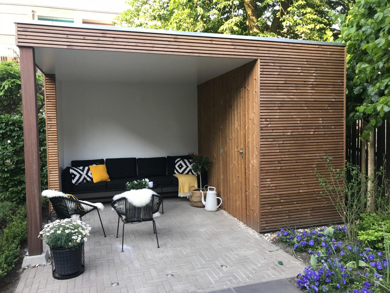 Tuinhuis Overkapping inspiratie trends REALISEER JE DROOMTUIN