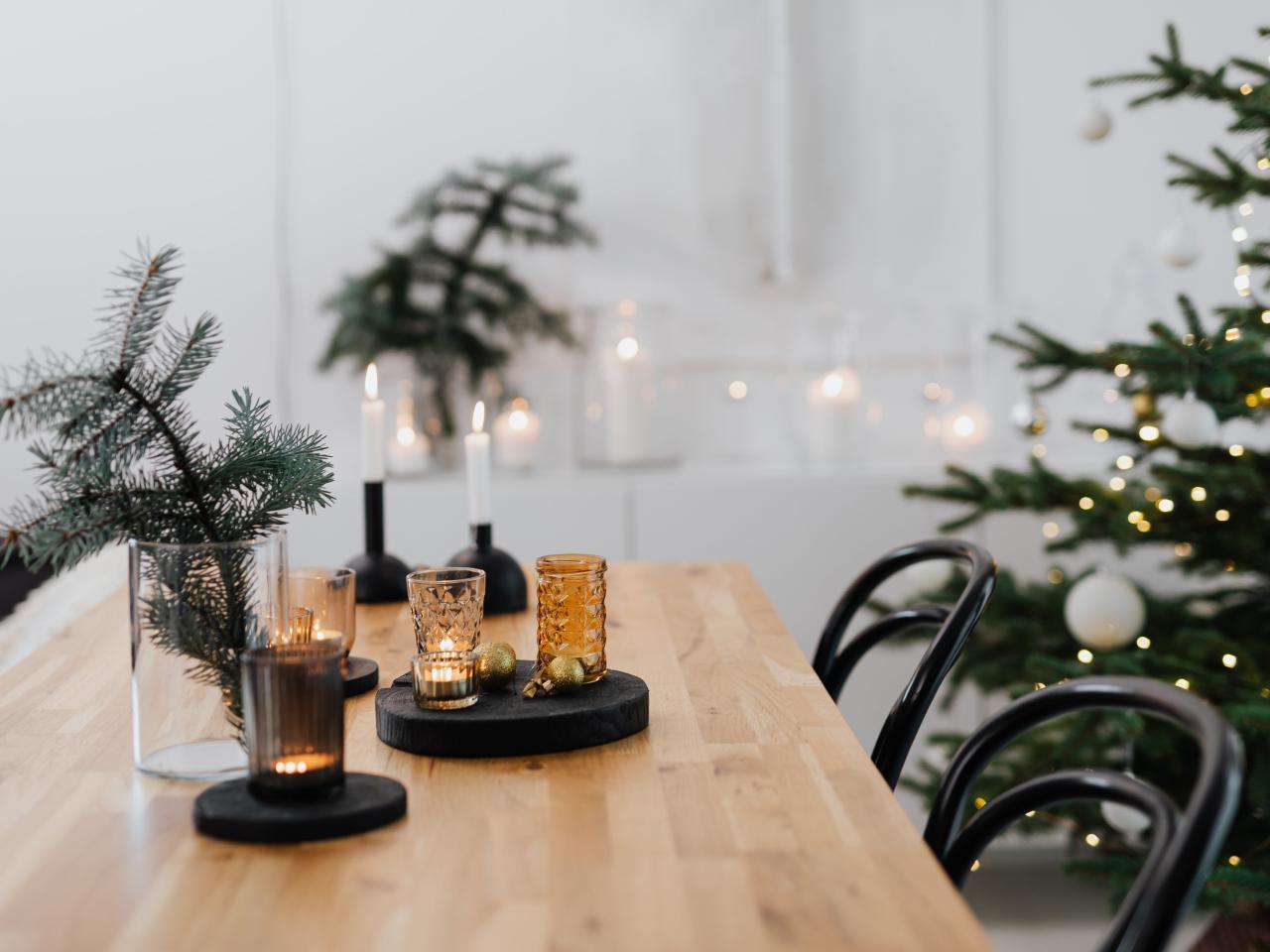 kerst tafel kaarsen realiseer je droomhuis