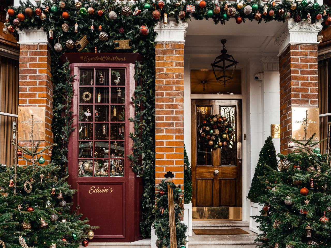 voordeur kerst realiseer je droomhuis