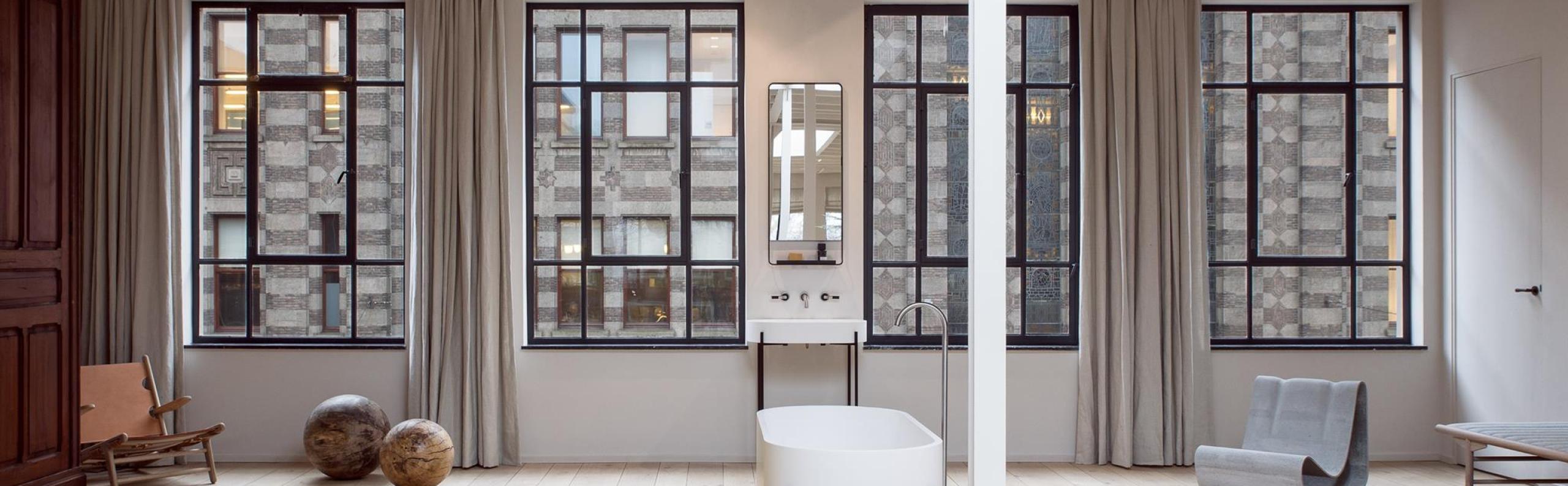 Beurs Eigen Huis Evert Groot Etoffe Unique linnen stoffen gordijnen