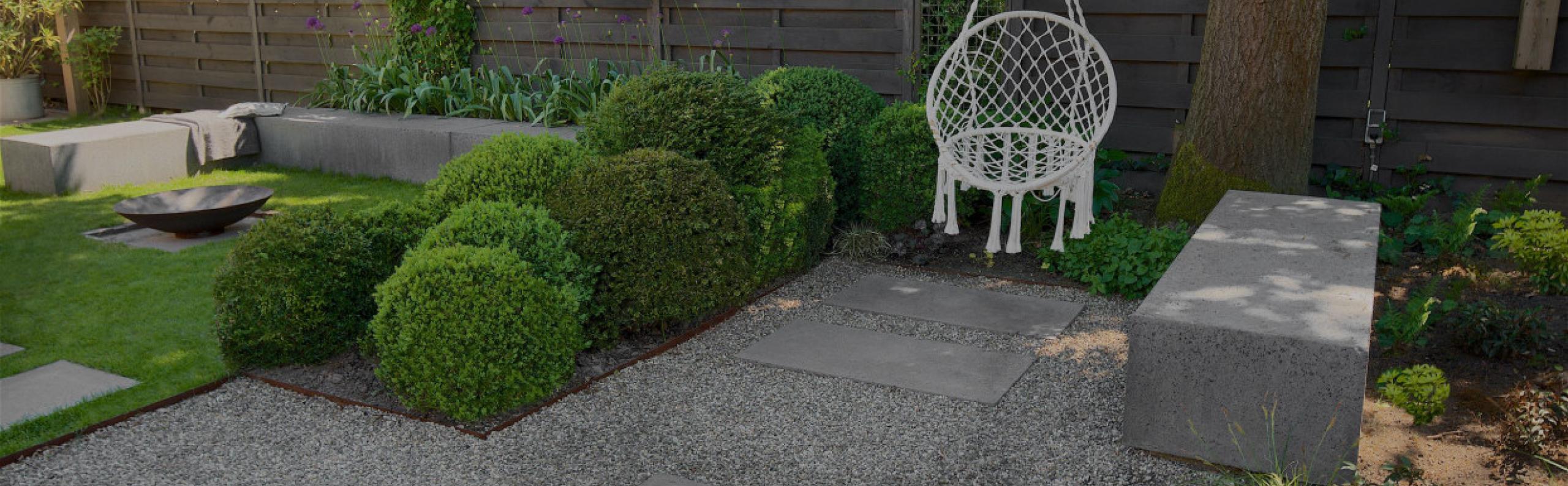 Beurs Eigen Huis Schellevis beton tegels tuin