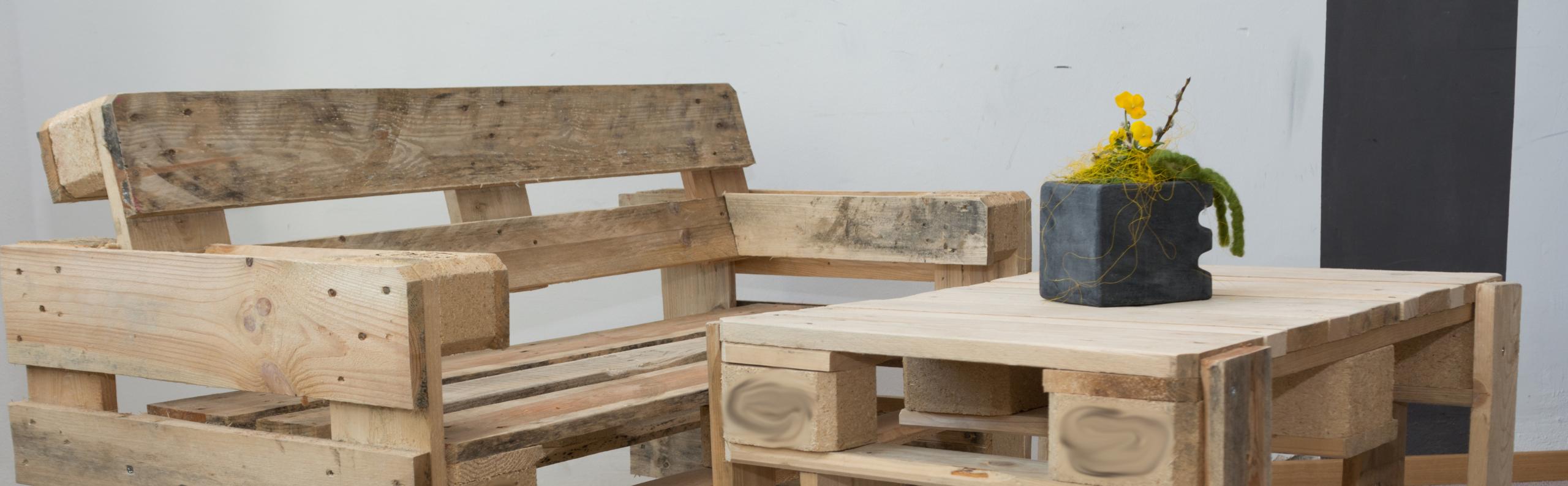 Beurs Eigen Huis interieur advies en inspiratie pallethout meubels