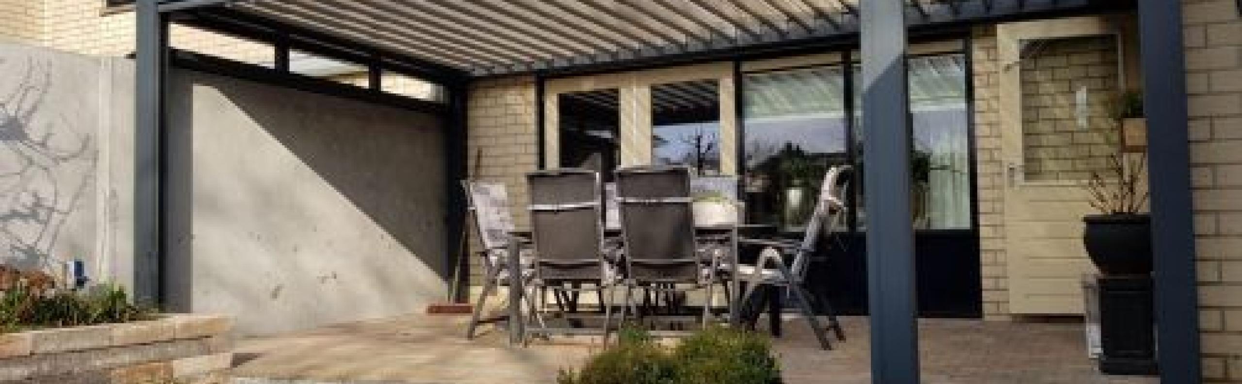 Lamellendak overkapping tuin terrras REALISEER JE DROOMHUIS