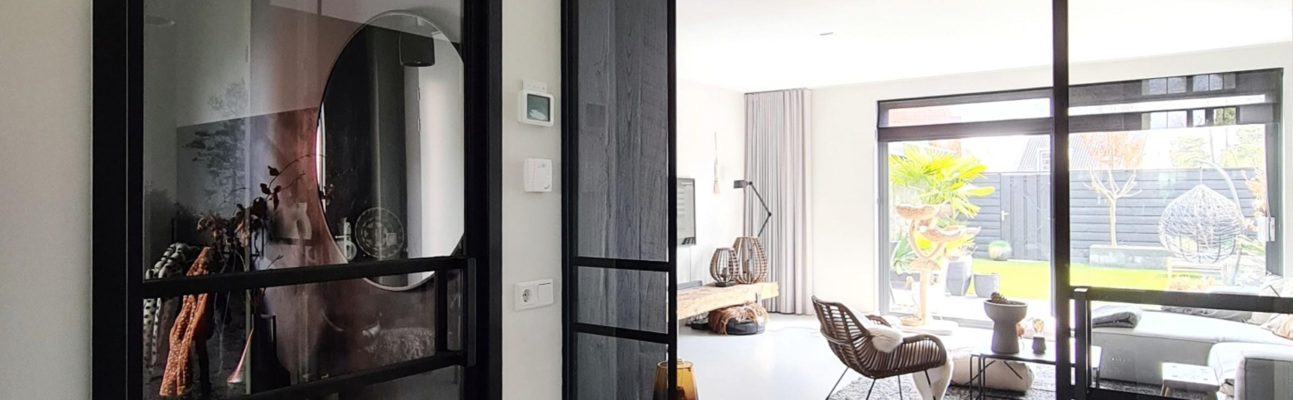 ramen, deuren, glas, schuifdeuren, woonkamer, inspiratie, realiseer je droomhuis