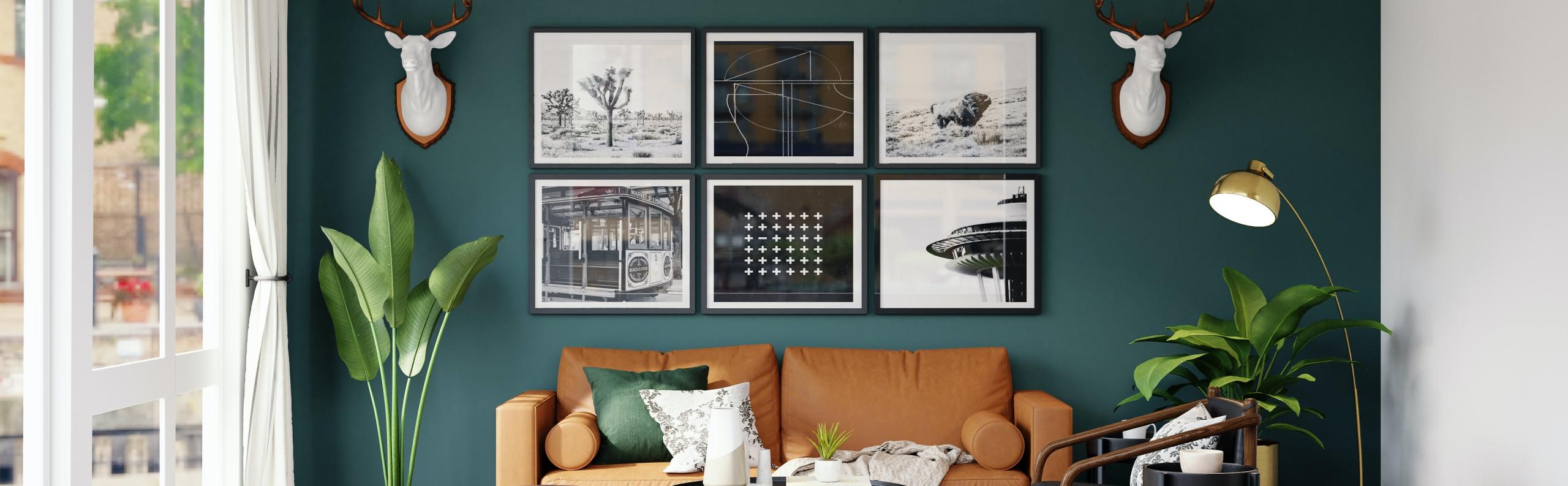 woonkamer groene muur realiseer je droomhuis