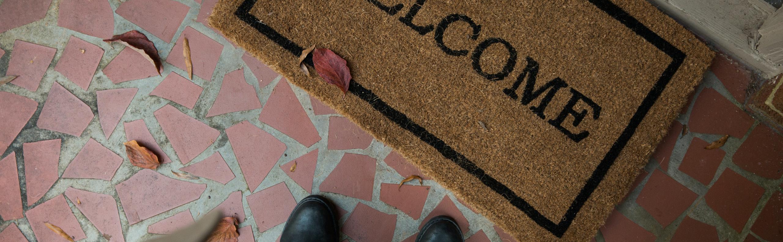 deurmat welcome realiseer je droomhuis 