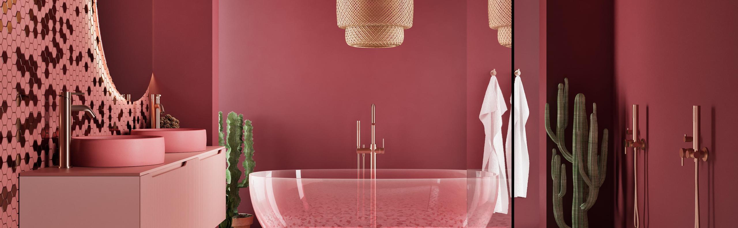 badkamer roze beurs eigen huis