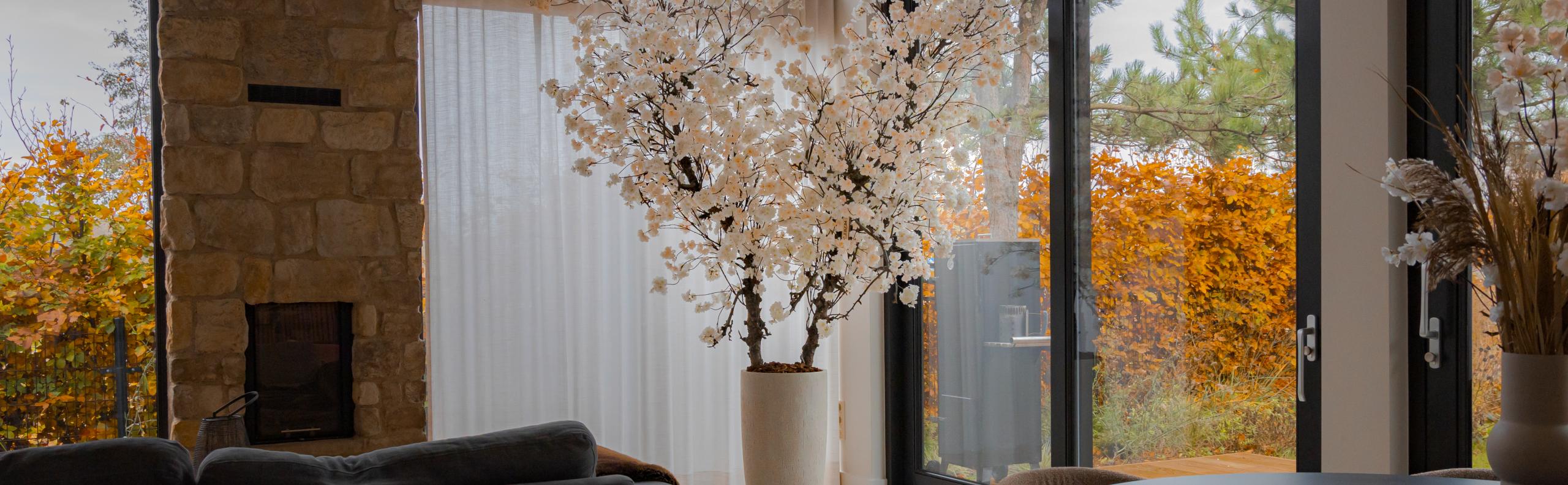 bloesemboom woonkamer beurs eigen huis