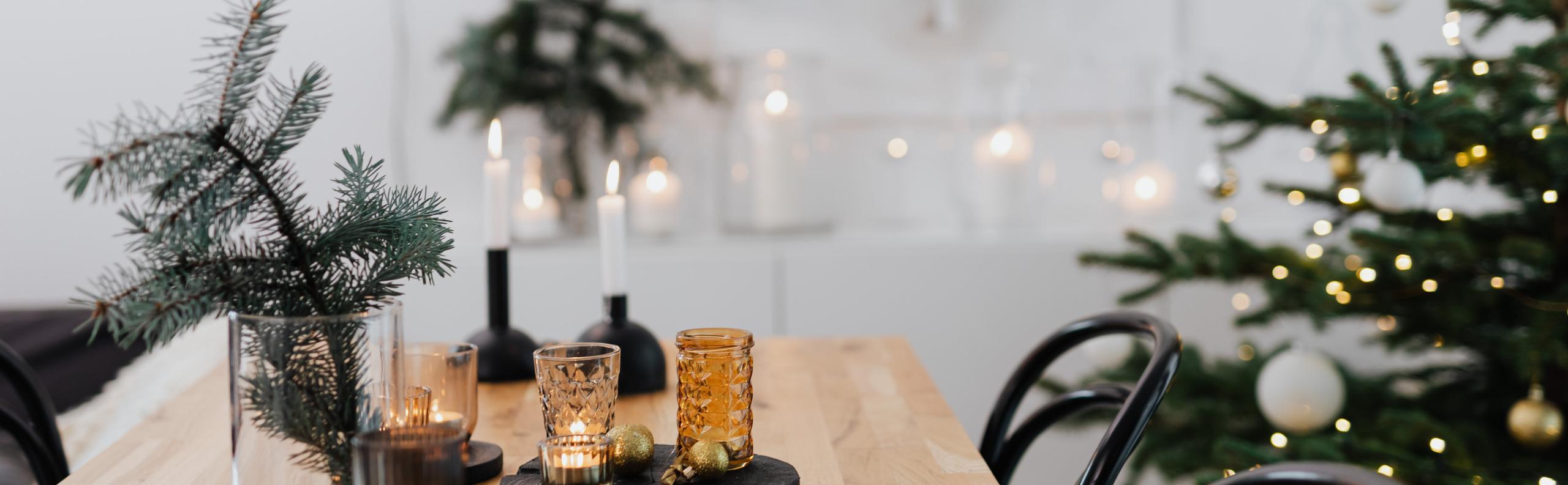 kerst tafel kaarsen realiseer je droomhuis