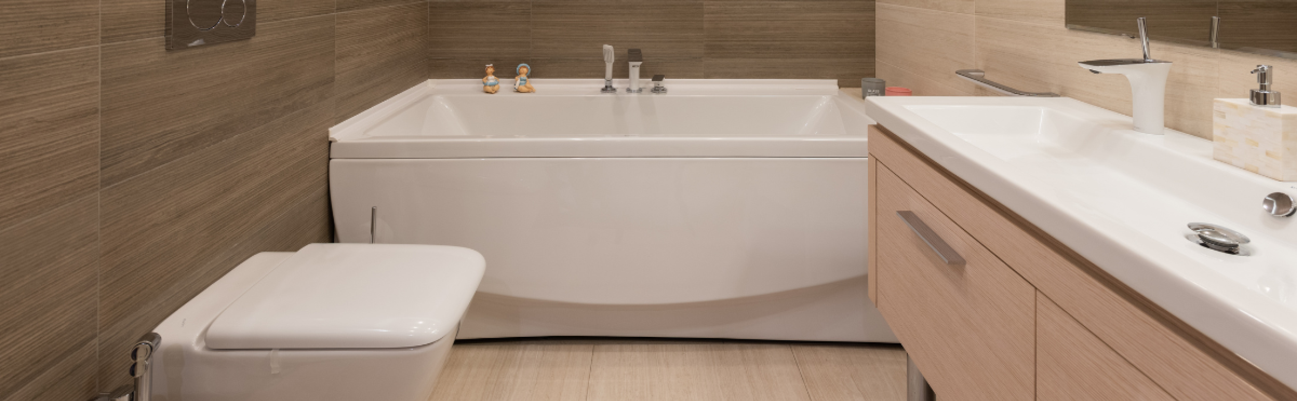 Badkamer zonder bestaande leidingen