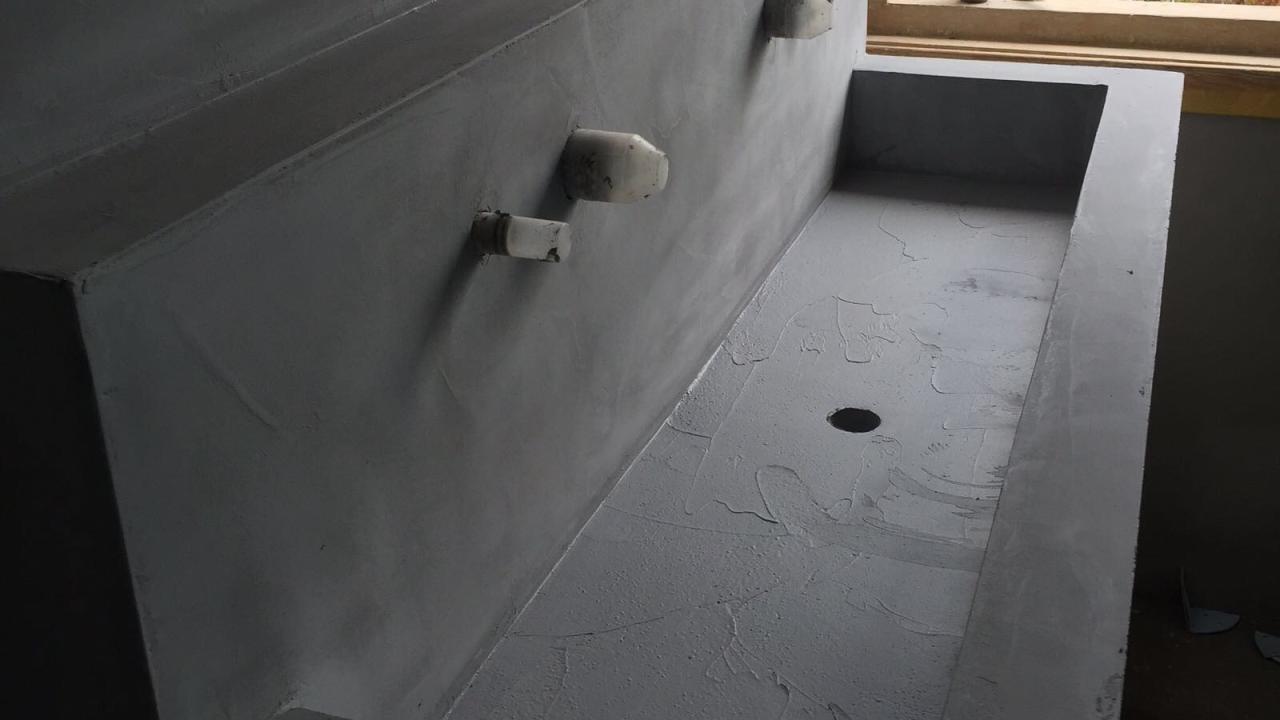 Beurs Eigen Huis Cementlook vloeren wanden cement beton