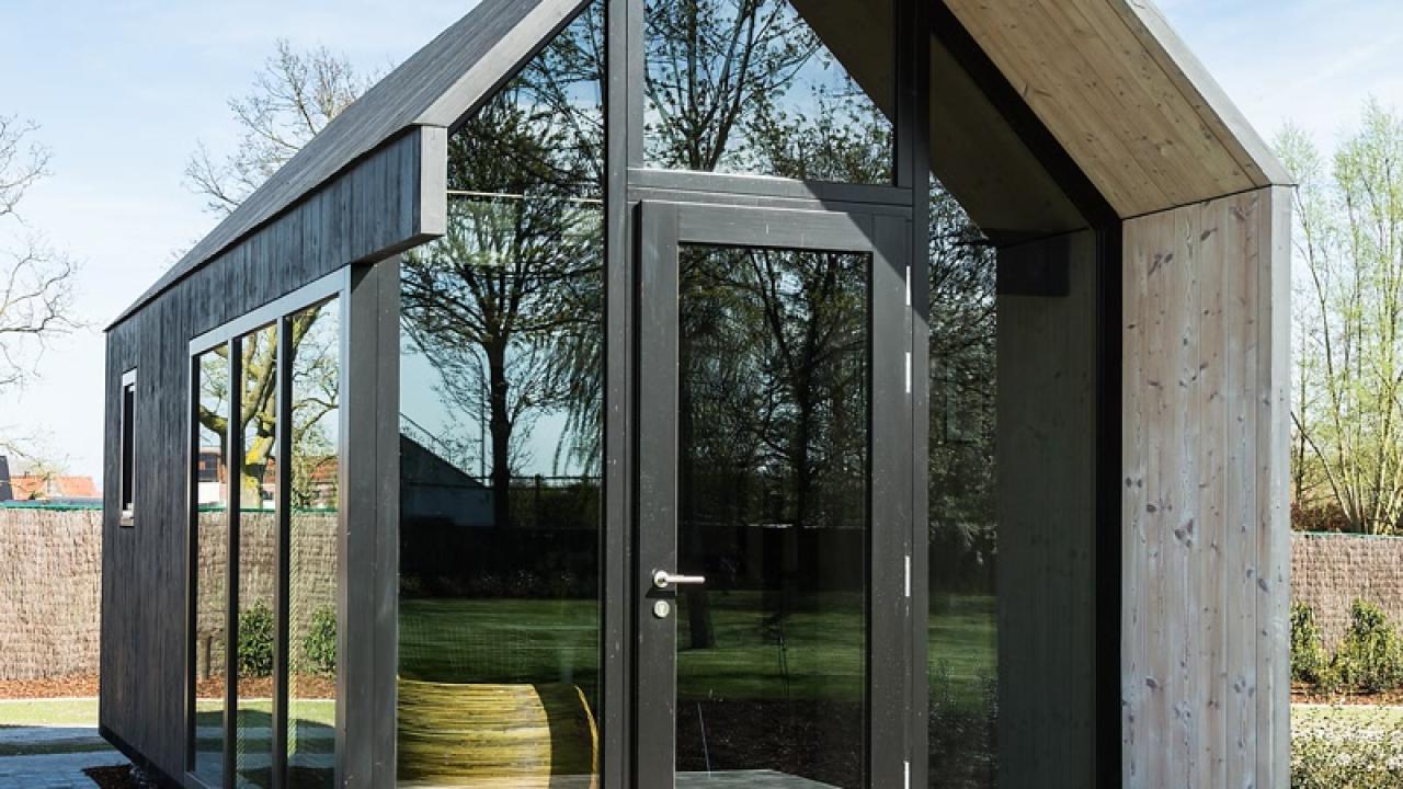 Beurs Eigen Huis Ferox bouwsystemen tuinhuis tiny house houtbouw