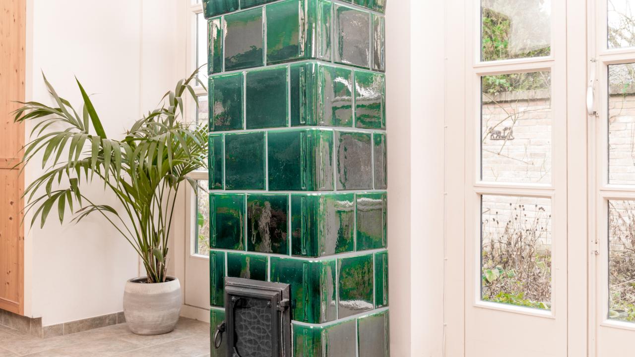 Beurs EIgen Huis Gloed Tegelkachels kachel haard verwarmen droomhuis