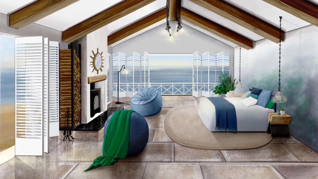 Beurs Eigen Huis Interior Sketch Olga Adler interieur ontwerp design tekeningen