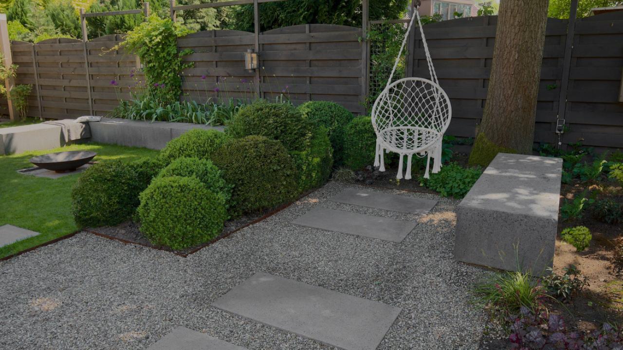 Beurs Eigen Huis Schellevis beton tegels tuin
