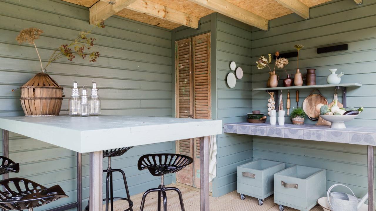 Beurs Eigen Huis Jan de Boer tuinhuizen tuin tuinhuis overkapping