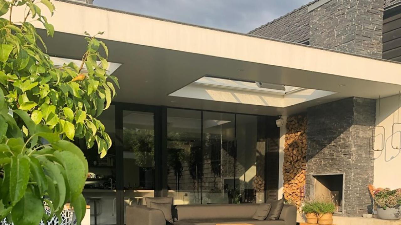 Beurs Eigen Huis Niek Roos lichtkoepels overkapping tuin terras