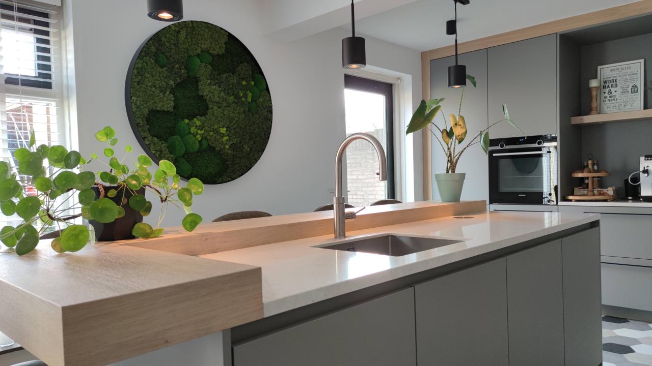 Mos wandbekleding schilderij trend interieur REALISEER JE DROOMHUIS
