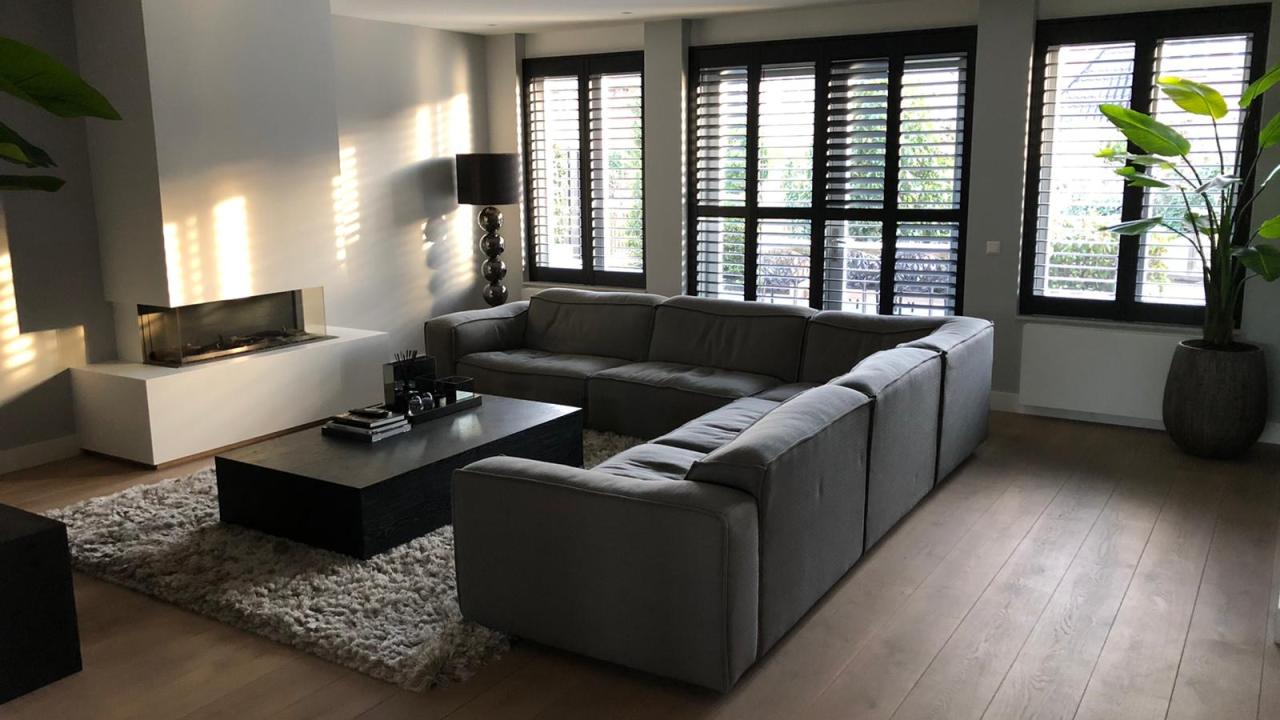Shutters raambekleding interieur droomhuis Beurs Eigen Huis