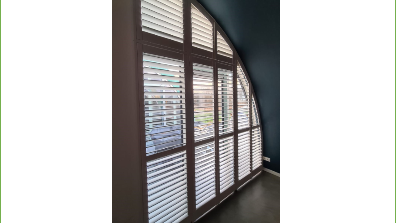 Shutters raambekleding interieur droomhuis Beurs Eigen Huis