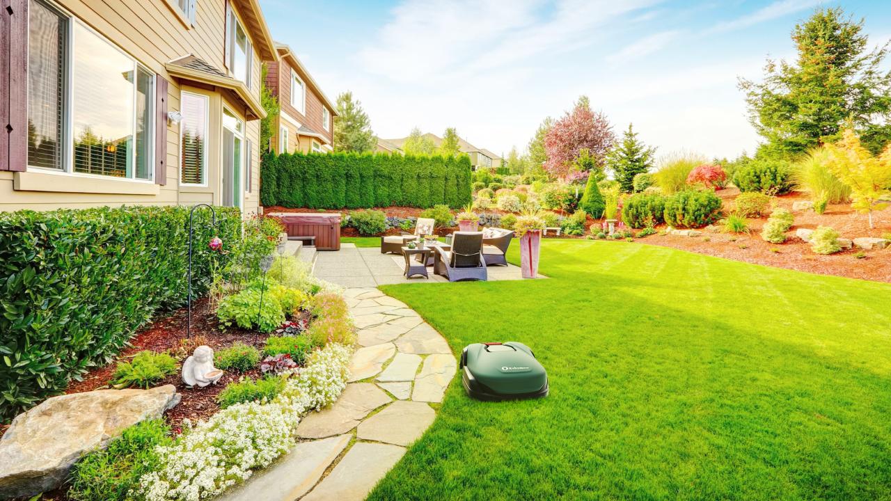 Grasmaaier robotmaaier gras tuin inspiratie Droomtuin