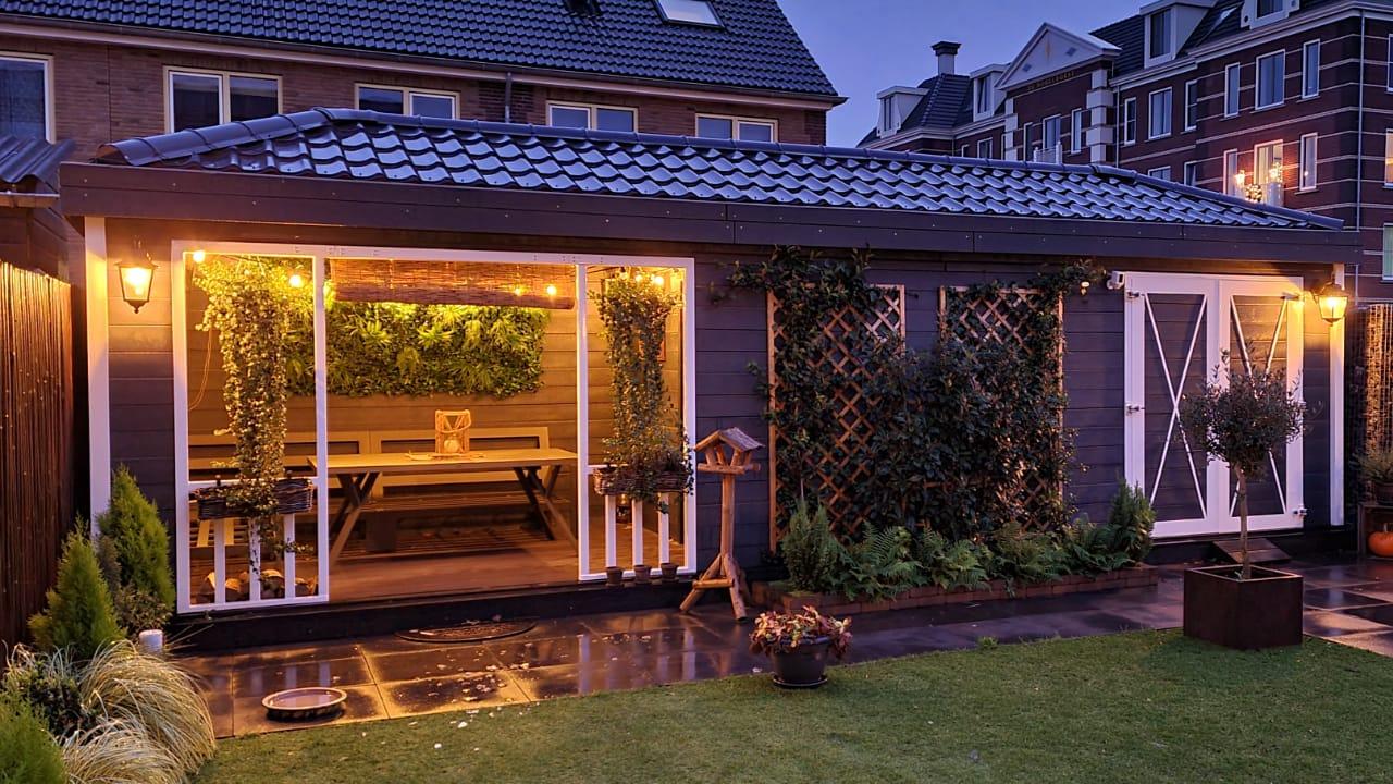 Tuinhuis Overkapping inspiratie trends REALISEER JE DROOMTUIN