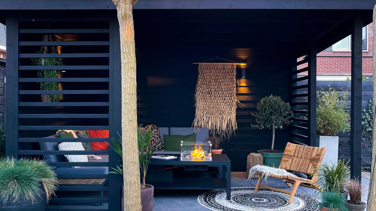 Tuinhuis Overkapping inspiratie trends REALISEER JE DROOMTUIN