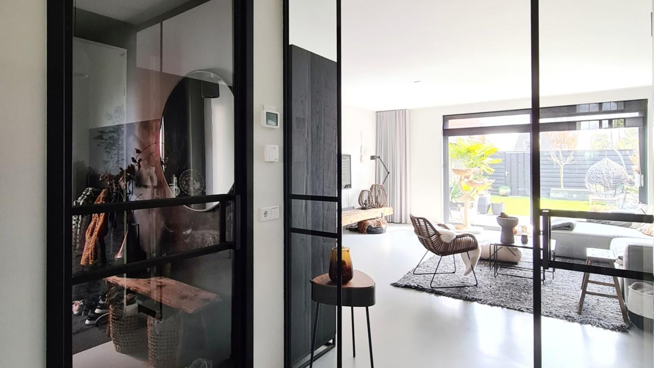 Glazen deuren industriële look steellook REALISEER JE DROOMHUIS