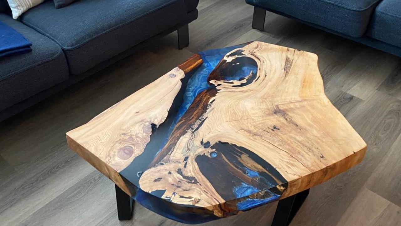 bijzettafel beurs eigen huis epoxy