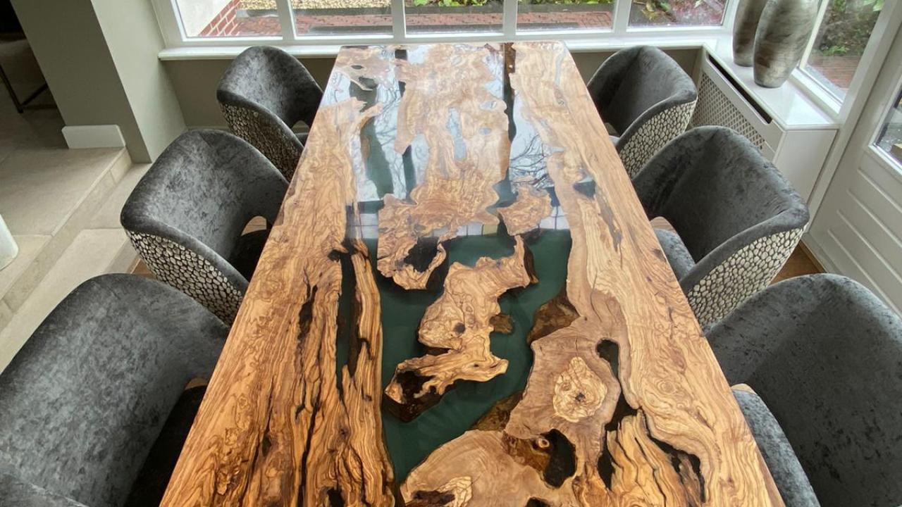 houten tafel epoxy beurs eigen huis