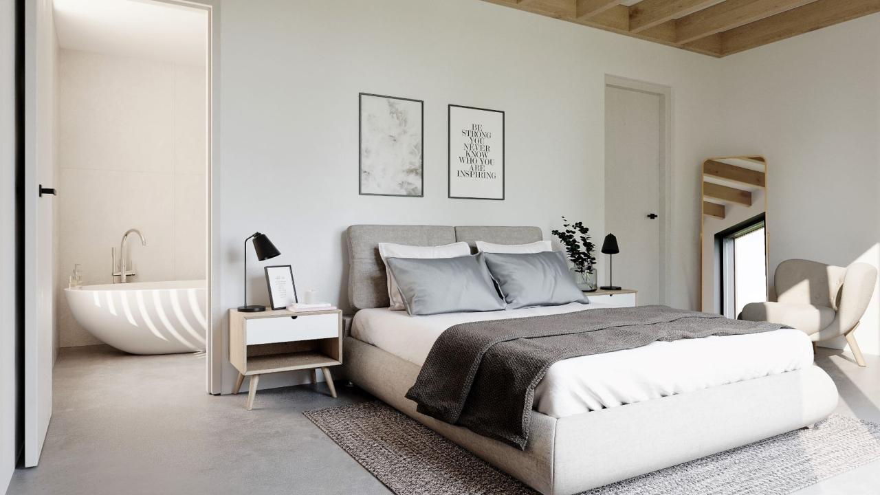 bed slaapkamer architect