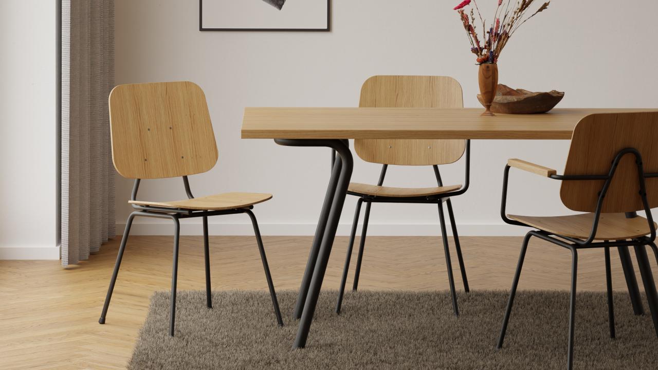 tafel stoelen beurs eigen huis