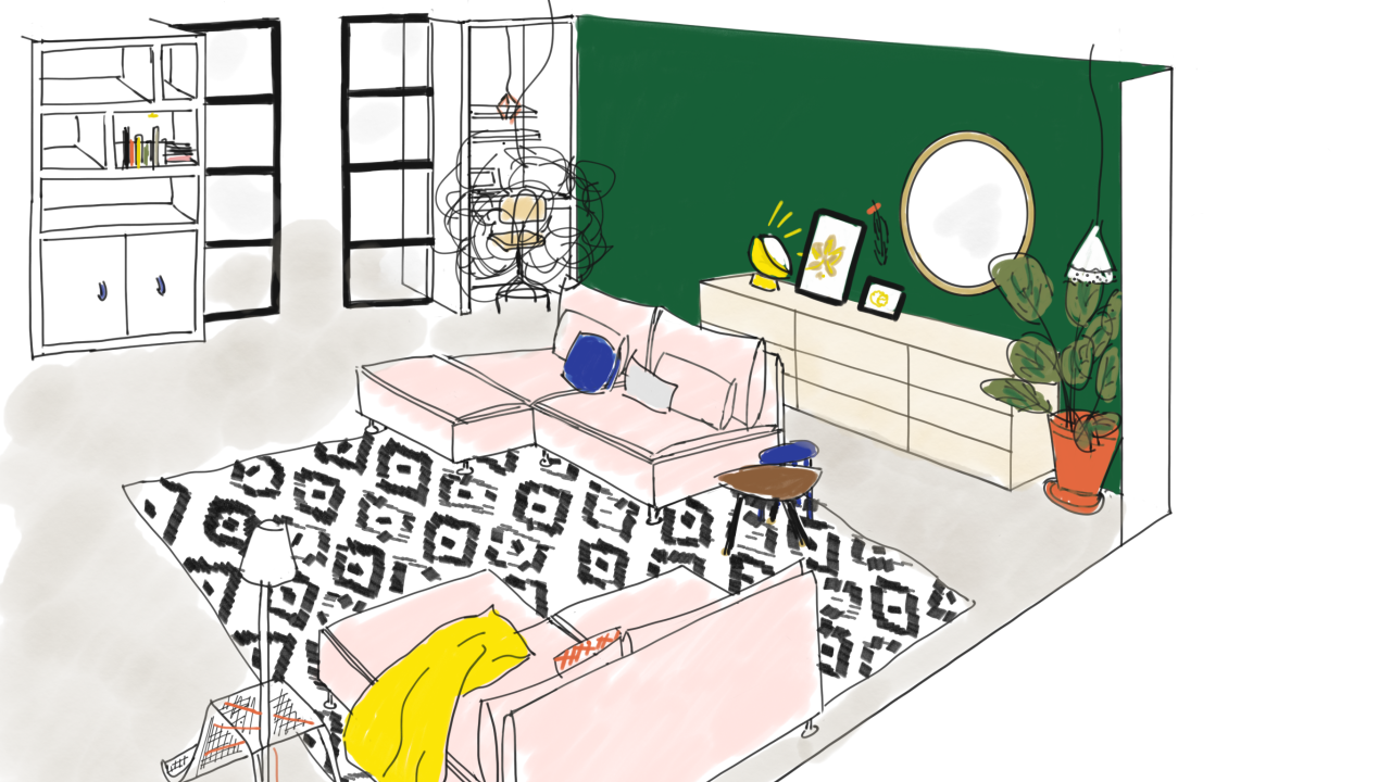 schets interieur beurs eigen huis