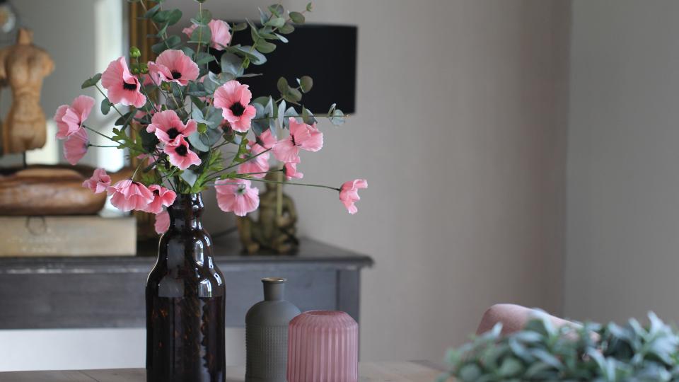 Kunstbloemen interieur REALISEER JE DROOMHUIS