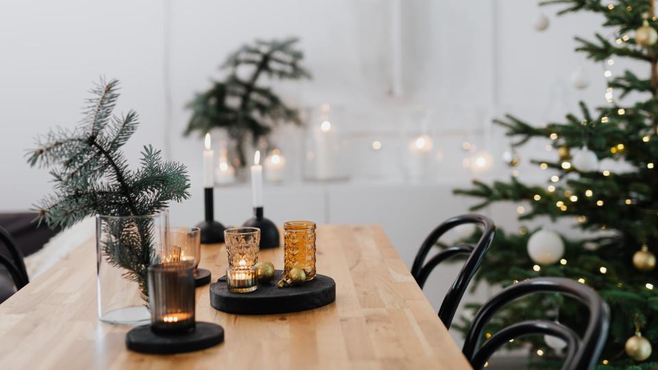 kerst tafel kaarsen realiseer je droomhuis